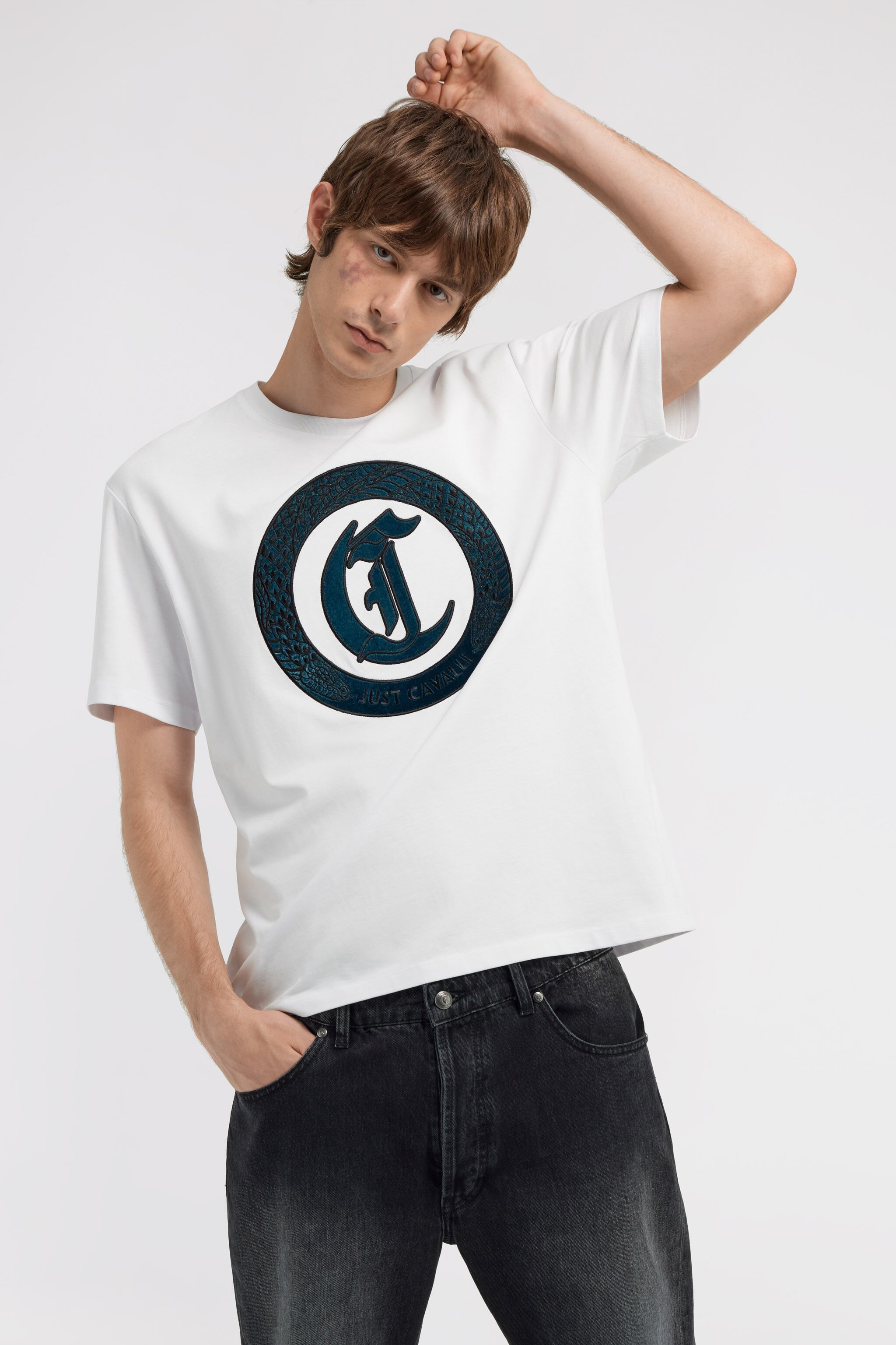 JC Just Cavalli T-shirt White TFT038-TF055