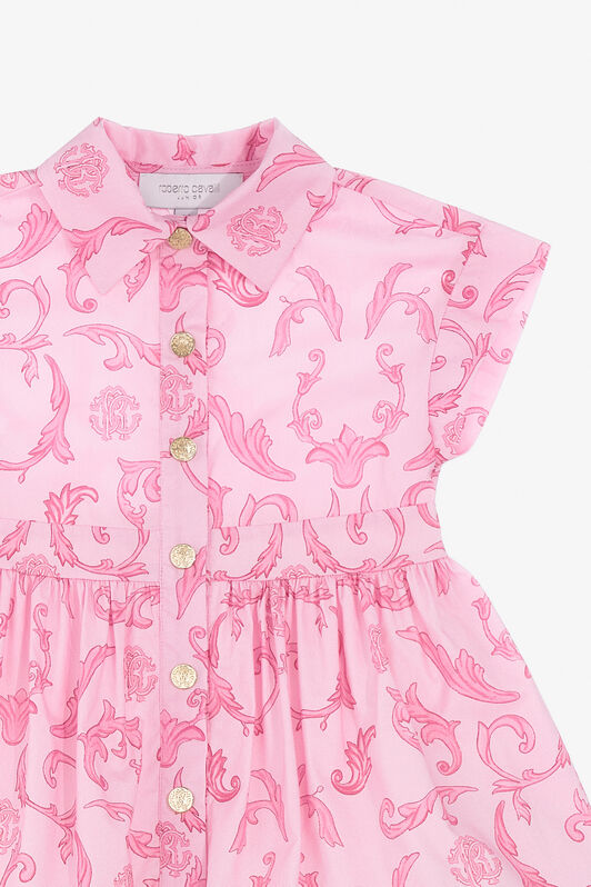 JU Printed Dress Pink SJT173-7ML96