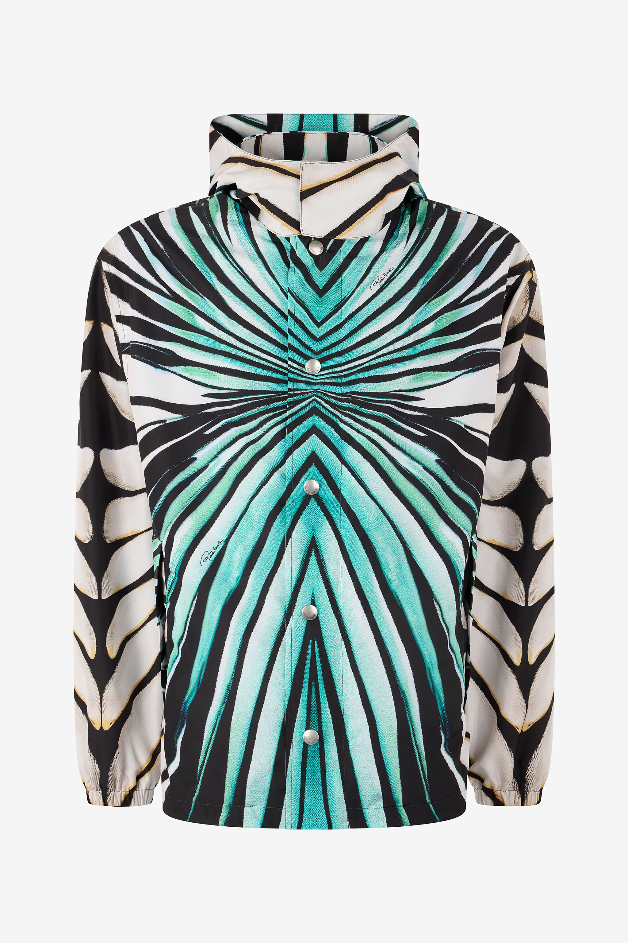 RC Ray Of Gold Print Nylon Windbreaker Light blue TRT461-5RM72