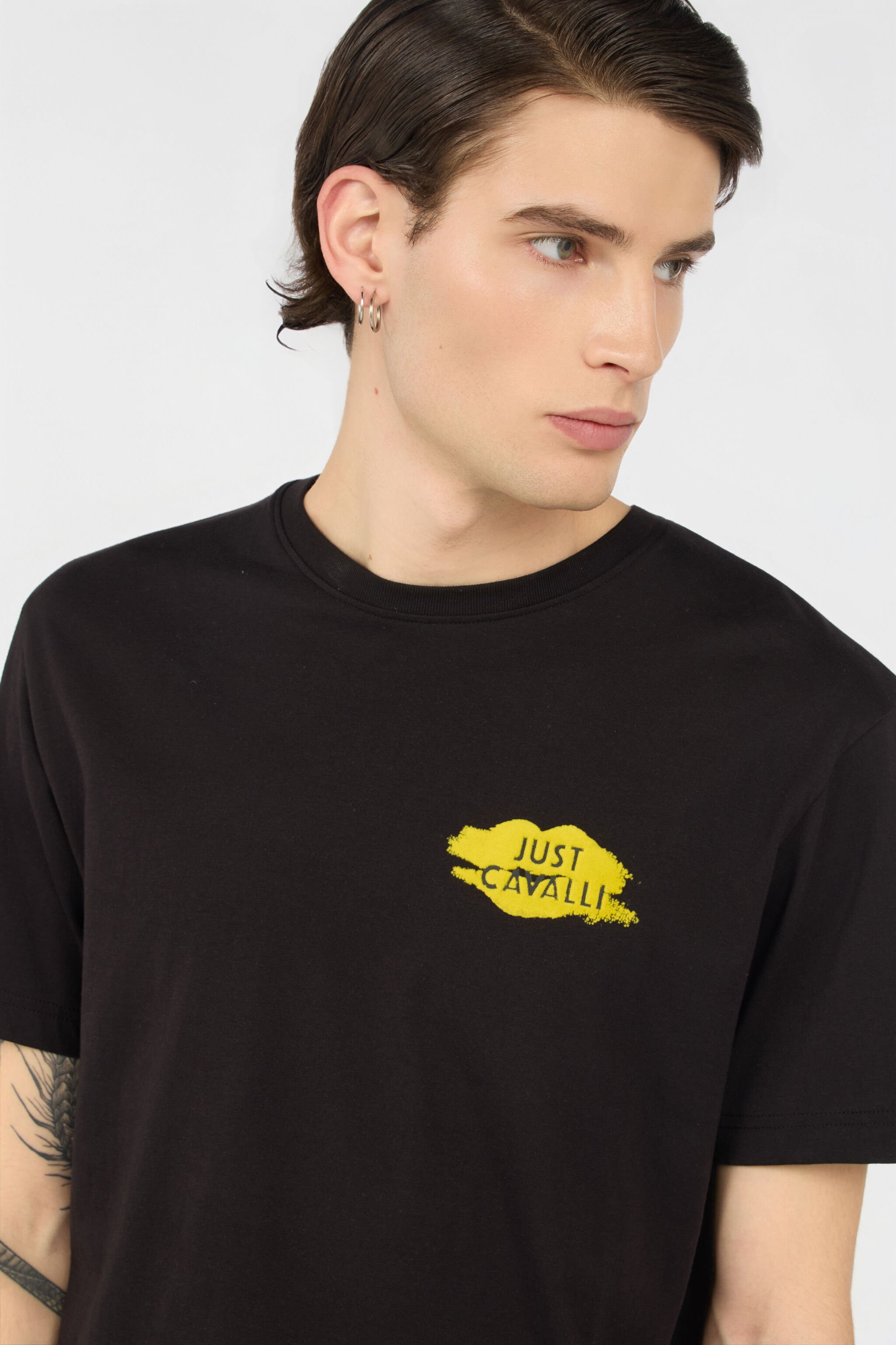 JC T-shirt Nera Con Logo BLACK WFT088-WF118