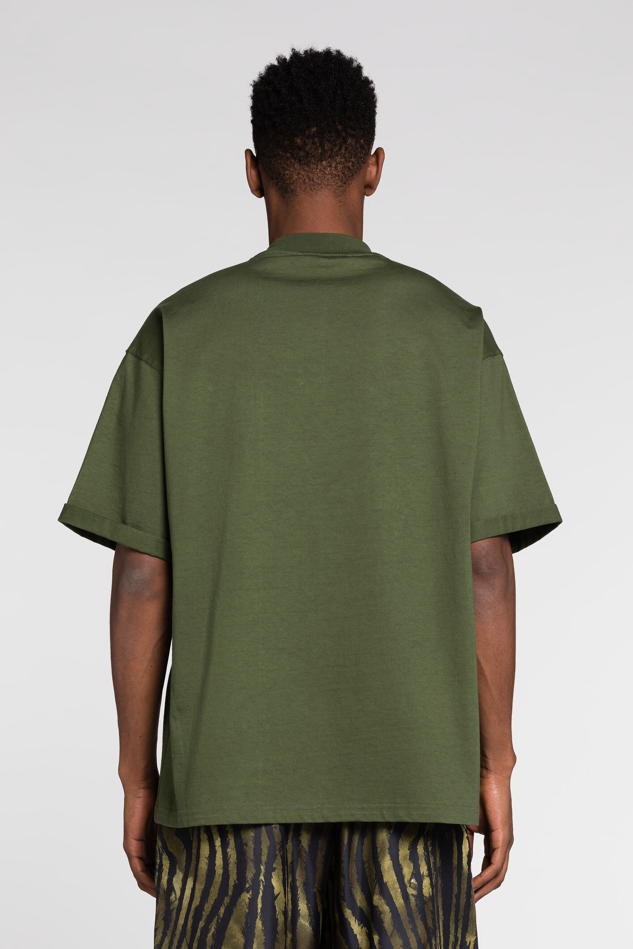 RC Logo-Print Cotton T-Shirt Green RRT62O-JD060