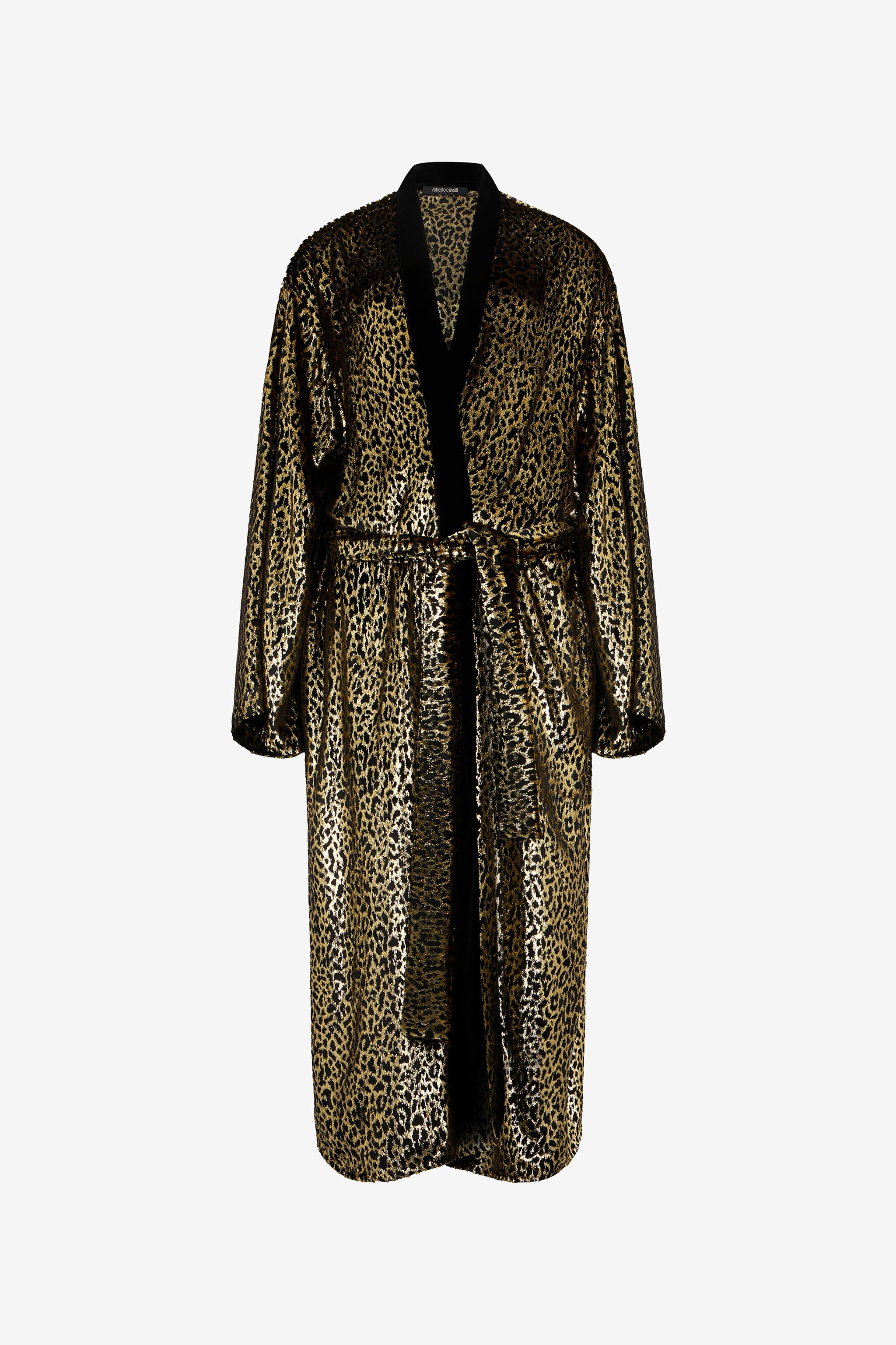 RC Fil Coupé Leopard Print Coat BLACK/GOLD WKT502-FT061