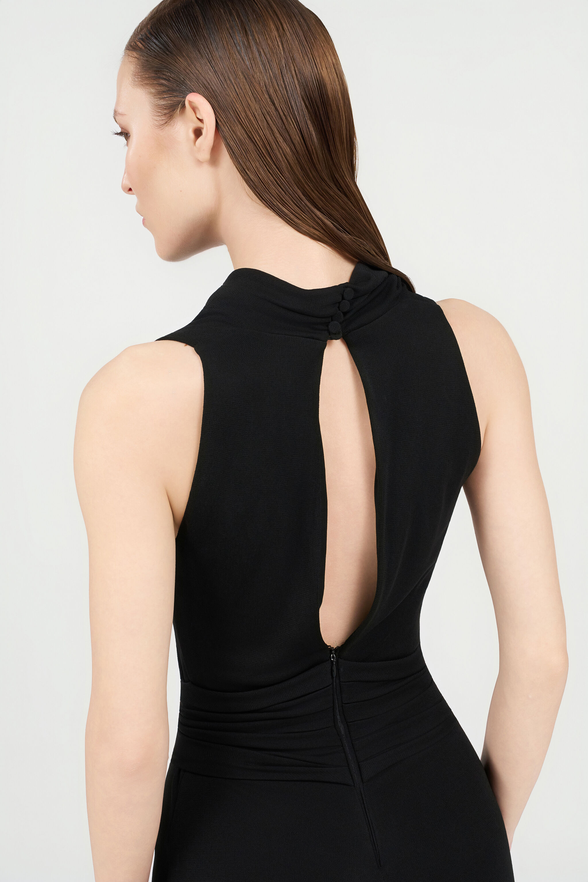 RC Midi Dress with Snake Detail RC Midi Dress with Snake Detail BLACK WKT122-JE034