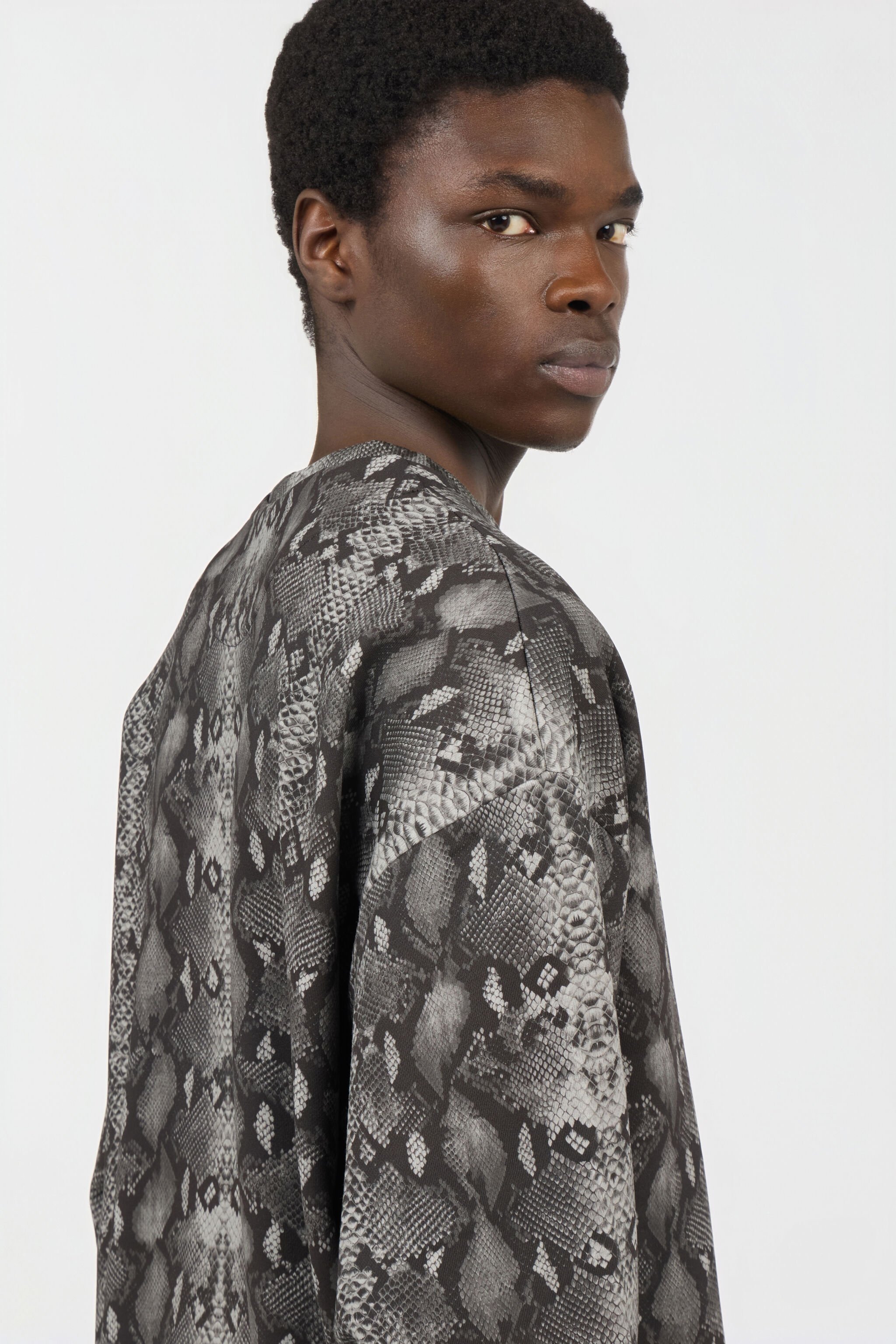 RC Python Print Sweatshirt PYTHON DARK GREY SOT66I-CF050