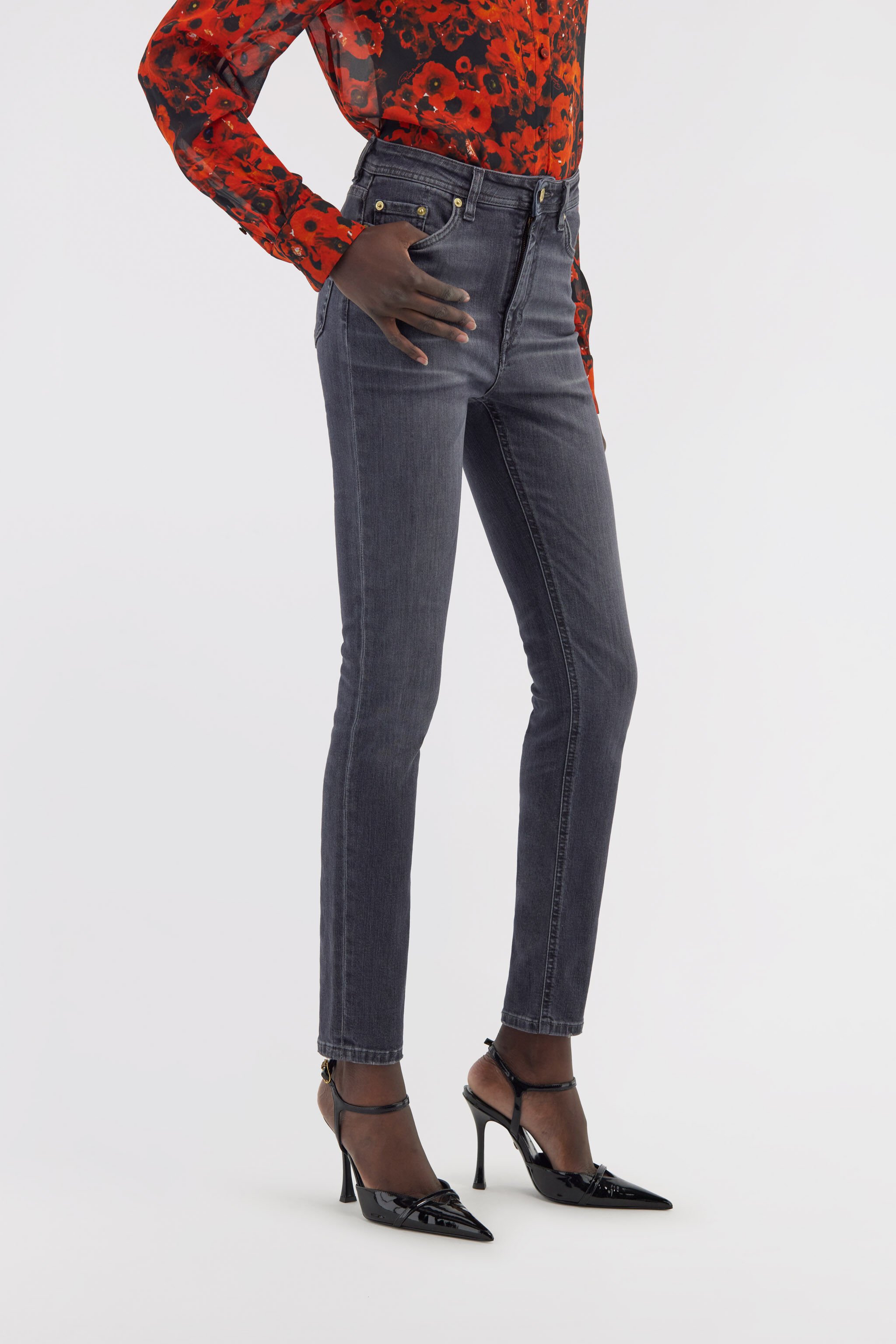 RC Skinny jeans with RC Dunkelgrau NOJ21E-DS002