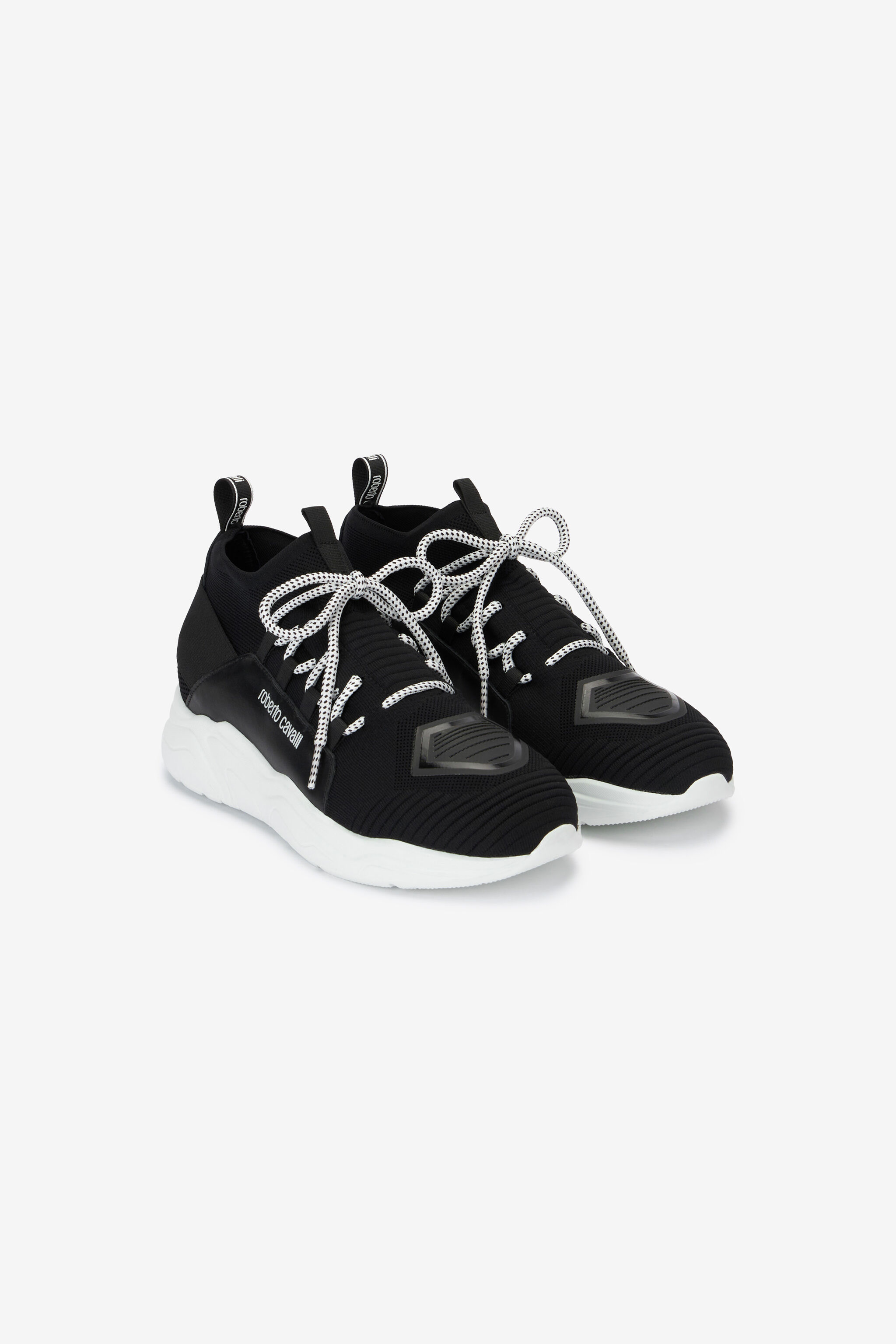 RC Sneakers slip on con lacci Nero POS00B-PZO05