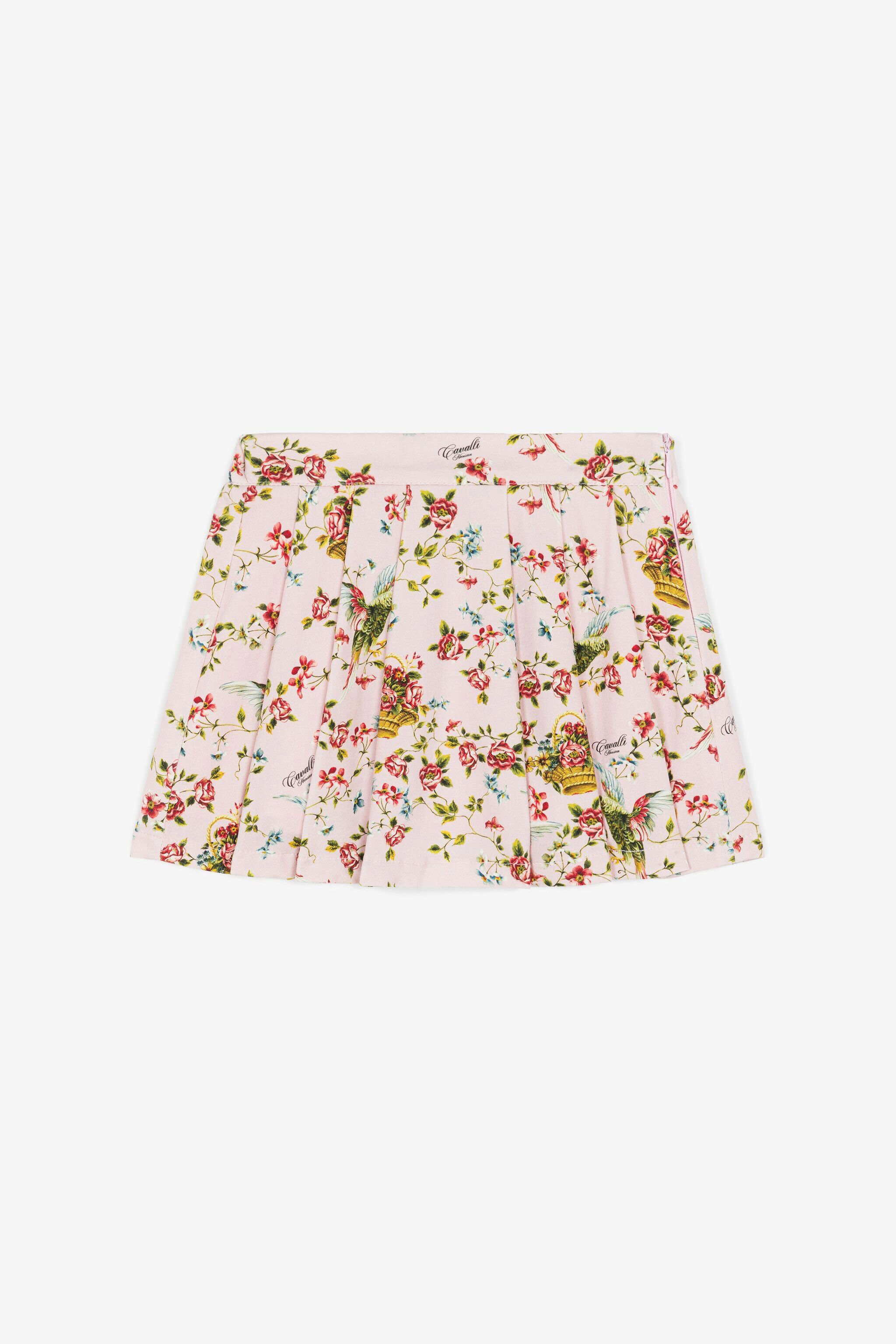 JU Floral-Print Skirt Pink OJT302-ISA2J