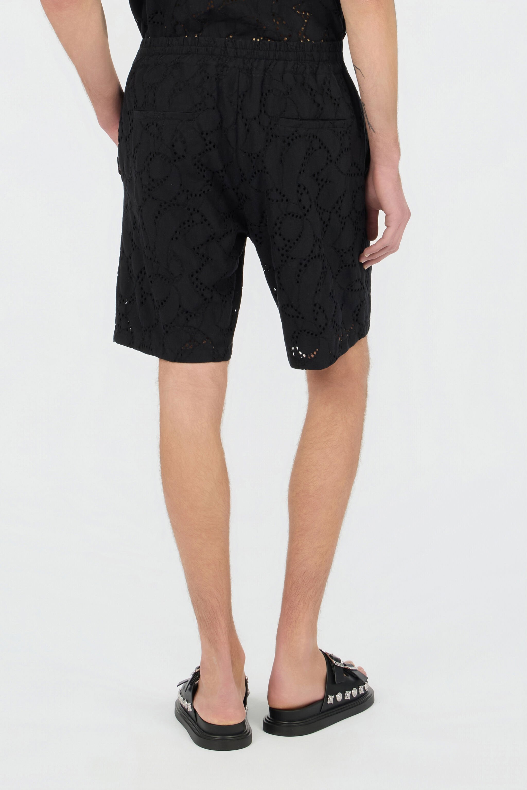 JC Black Trousers Bermuda BLACK WFT021-WF048