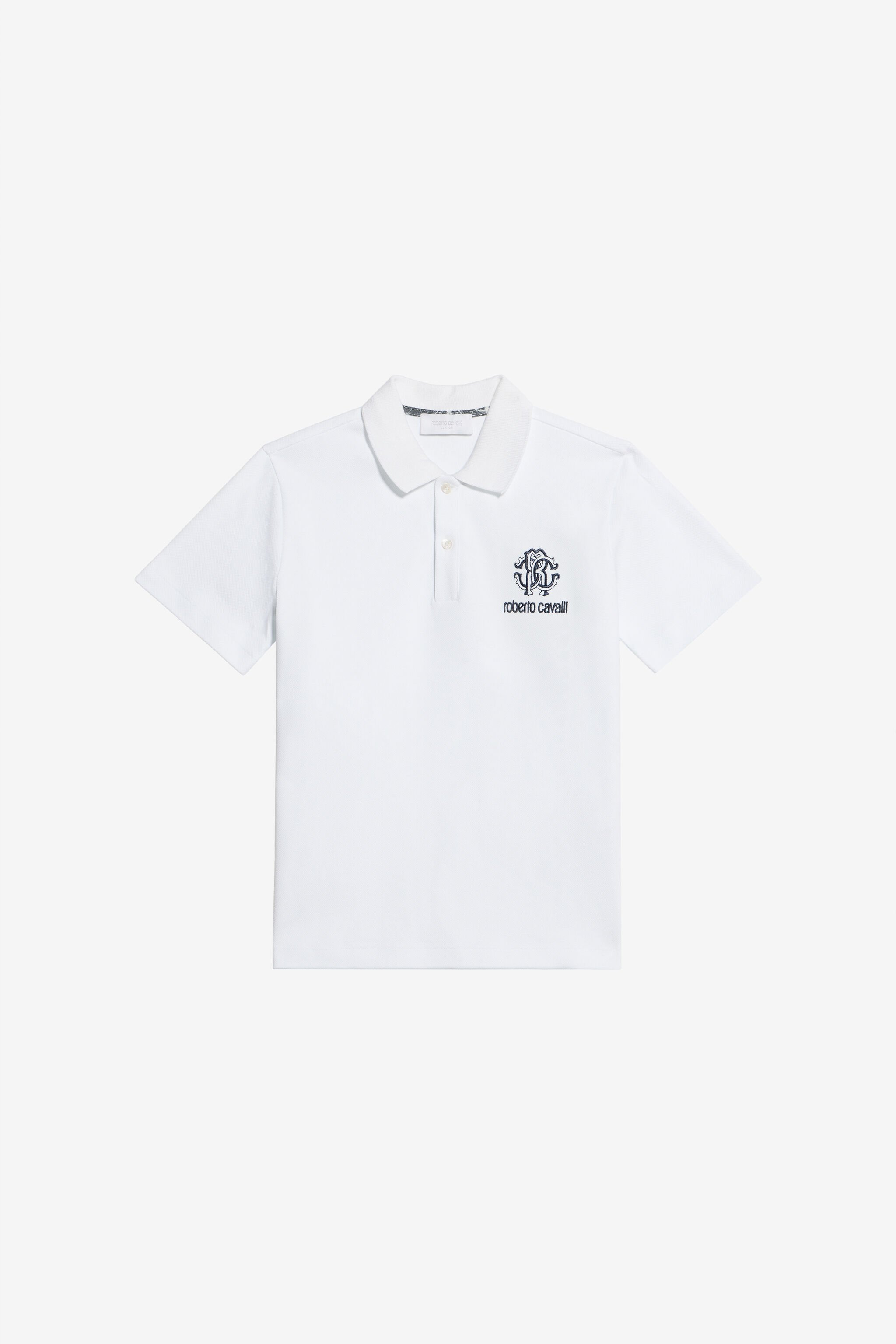 JU Weißes Baumwoll-Polohemd JU Weißes Baumwoll-Polohemd OPTICAL WHITE WJT61K-KB001