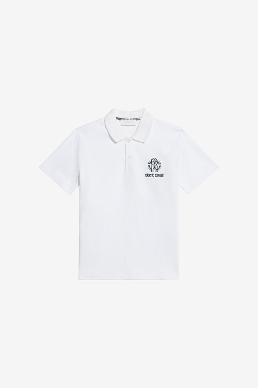 JU Weißes Baumwoll-Polohemd JU Weißes Baumwoll-Polohemd OPTICAL WHITE WJT61K-KB001