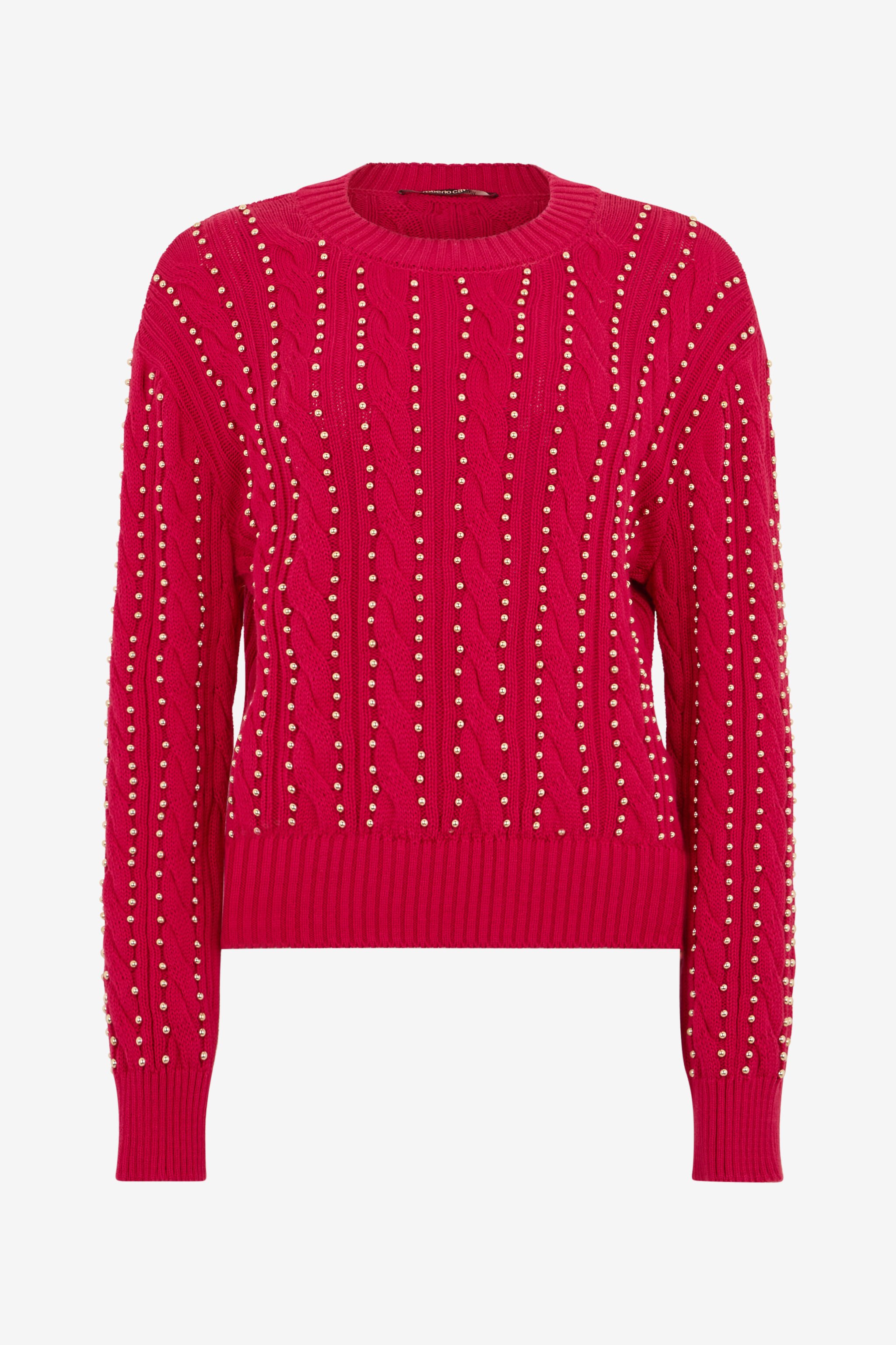 RC Pull Rouge Clouté À Torsades CHERRY SOM60D-MG008