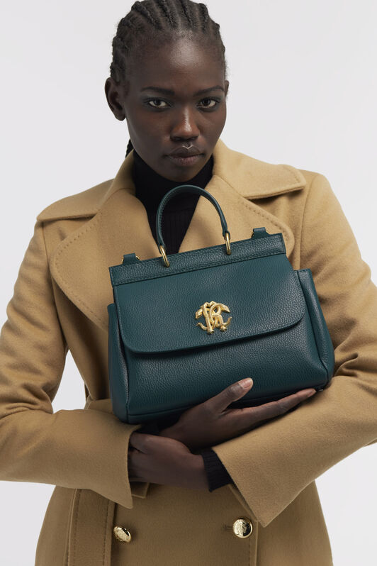 RC Mirror Snake Shoulder Bag Grün/Gold KOB00C-PZA12