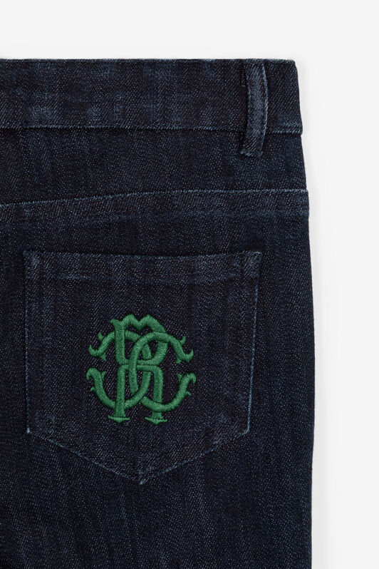 JU RC Monogram Jeans Dark blue RJJ203-DS015