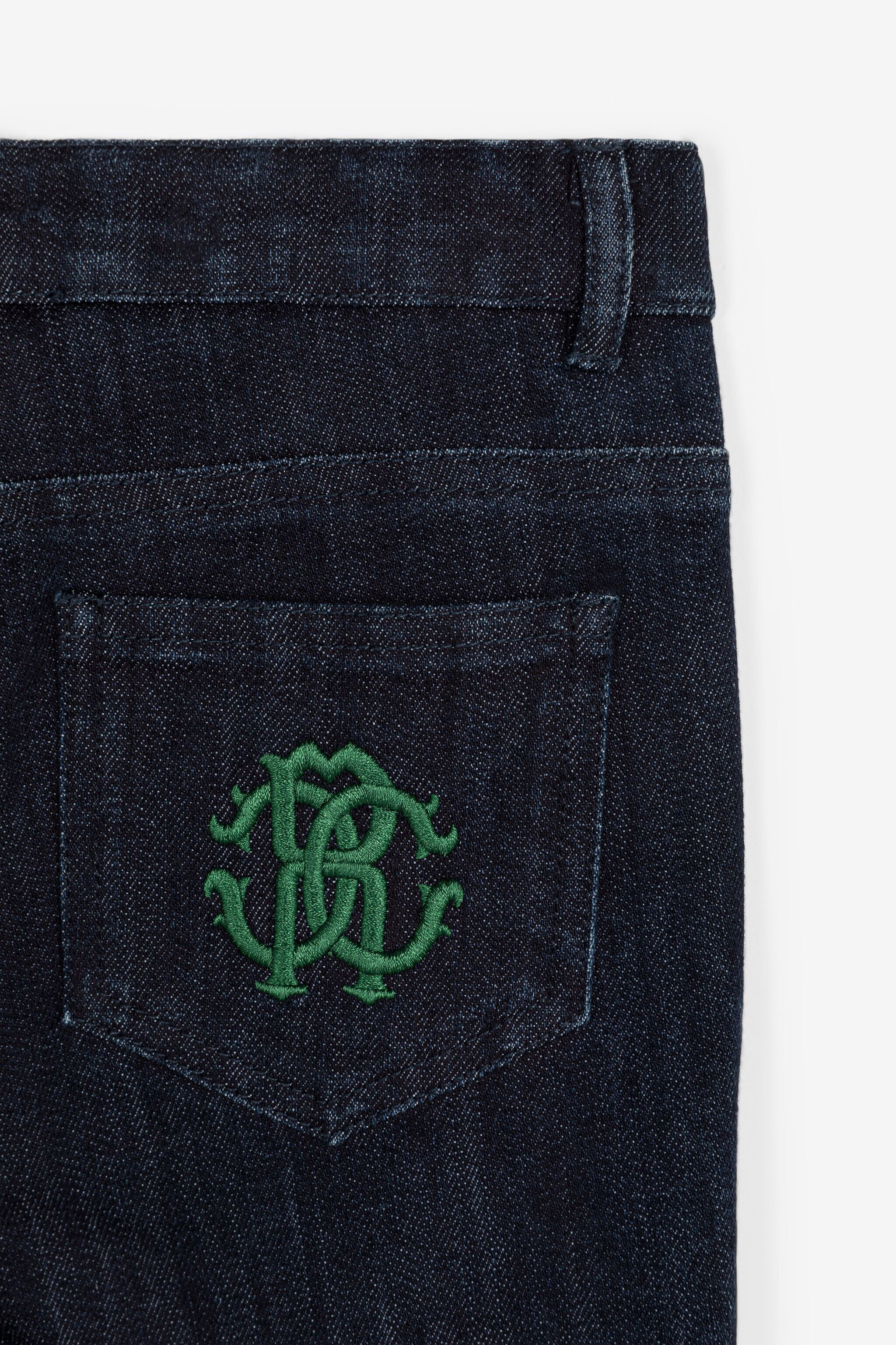 JU RC Monogram Jeans Dark blue RJJ203-DS015
