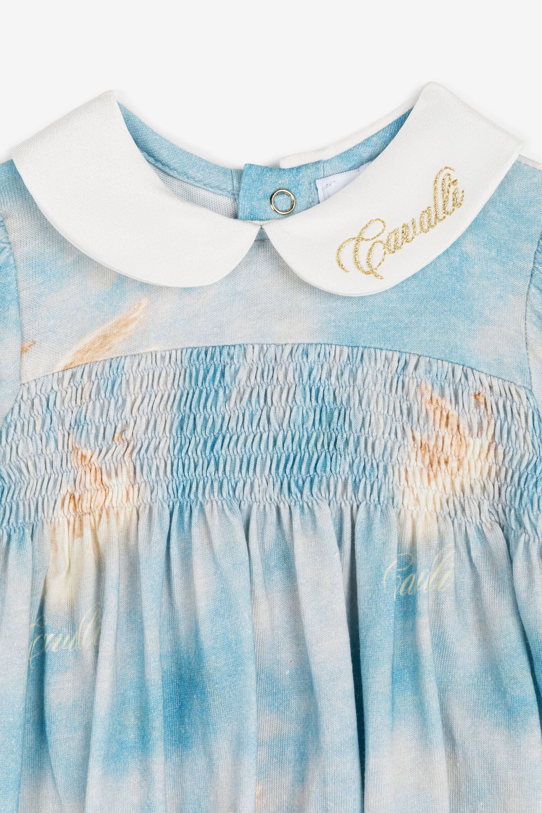JU Wild Leda-Print Romper Set Light blue RJT81H-JFI07