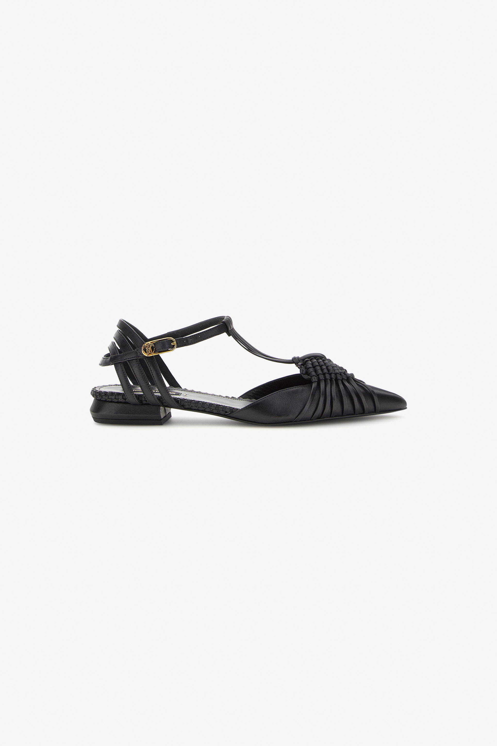 RC Ballerine con intreccio Nero SWS101-PZ899