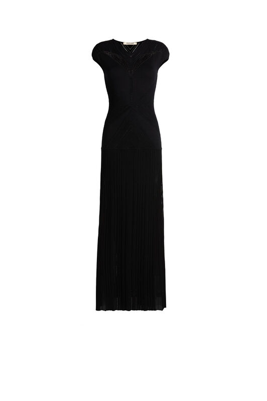 RC Robe longue au crochet BLACK LQM180-MR001