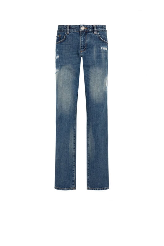 RC RC Monogram Straight-Leg Jeans RC RC Monogram Straight-Leg Jeans Blu scuro JSJ20O-DL010