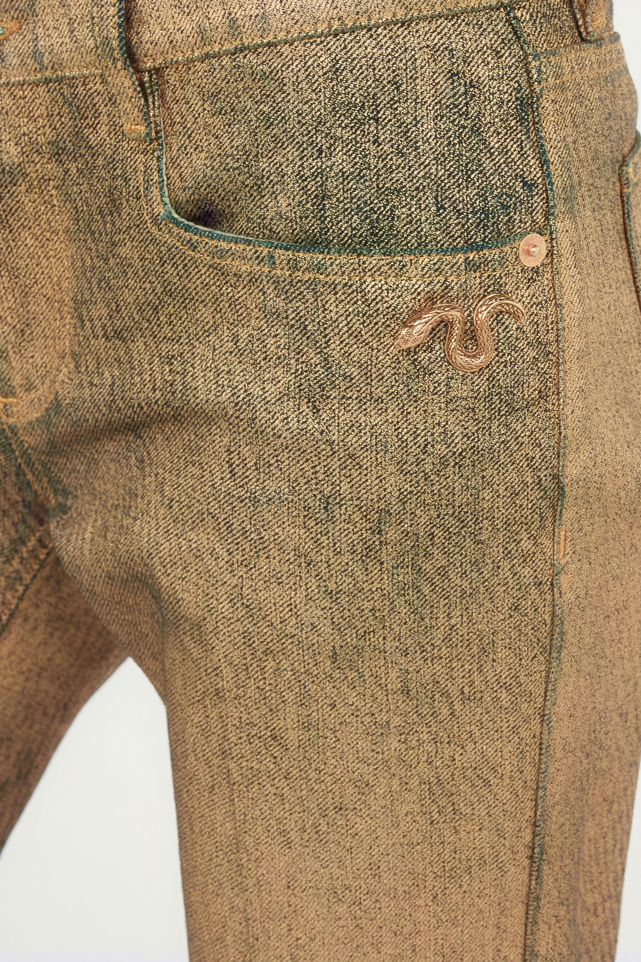 RC Jeans Svasati Oro E Blu Con Scoloriture GOLD/BLUE WWJ205-VT002