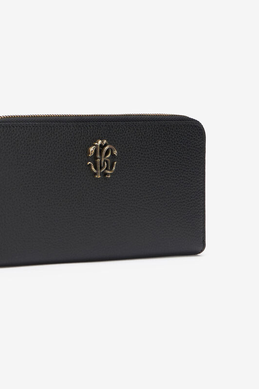 RC Black Zip-Around Wallet With Mirror Snake Monogram RC Black Zip-Around Wallet With Mirror Snake Monogram BLACK QOA00C-PZO37
