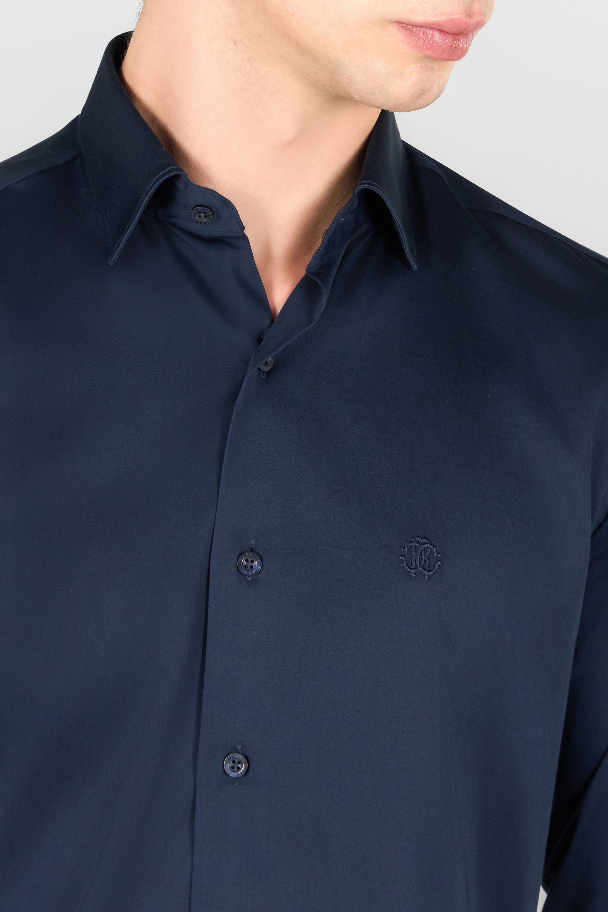 RC Shirt with Monogram RC Dark blue JST70B-CO015