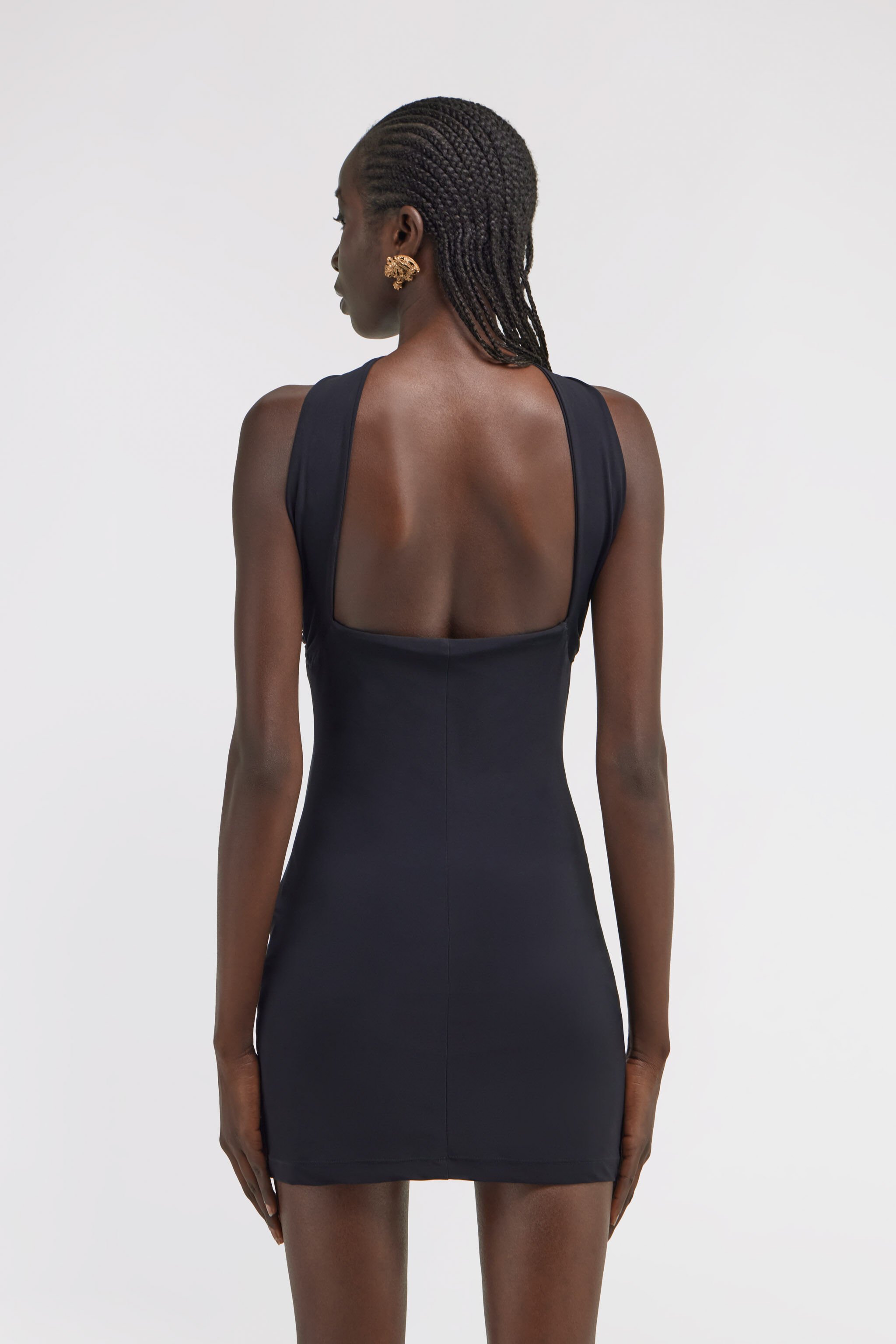 RC Black Dress Mini Halter Neck Noir TKT10H-LL006