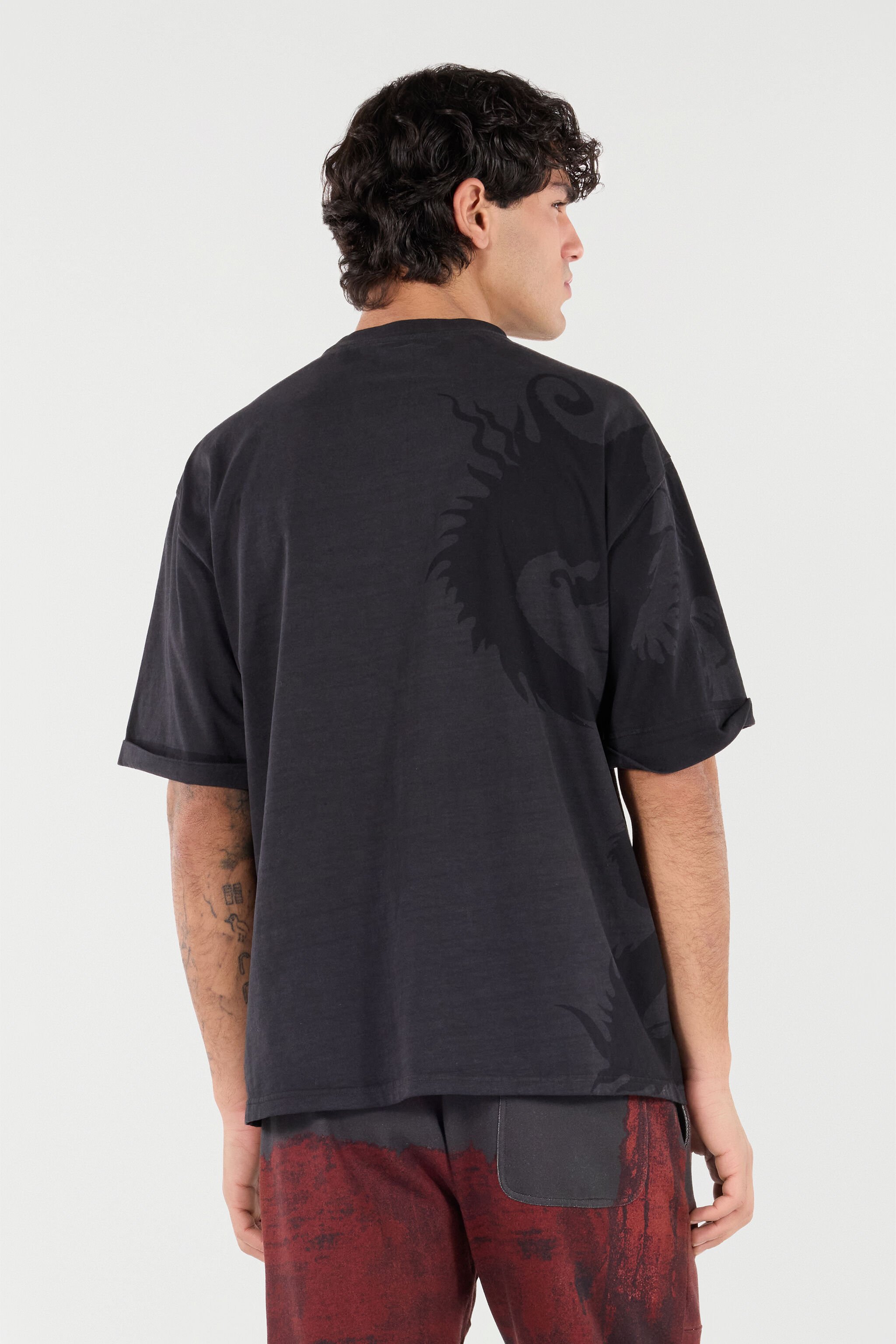 RC T-Shirt Con Monogram RC Ideogramma Nero VNT62H-JD060