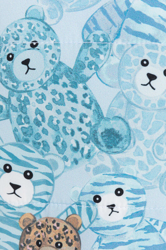 JU Teddy Bear-Print Snowsuit JU Teddy Bear-Print Snowsuit Light blue RJT400-5RG79