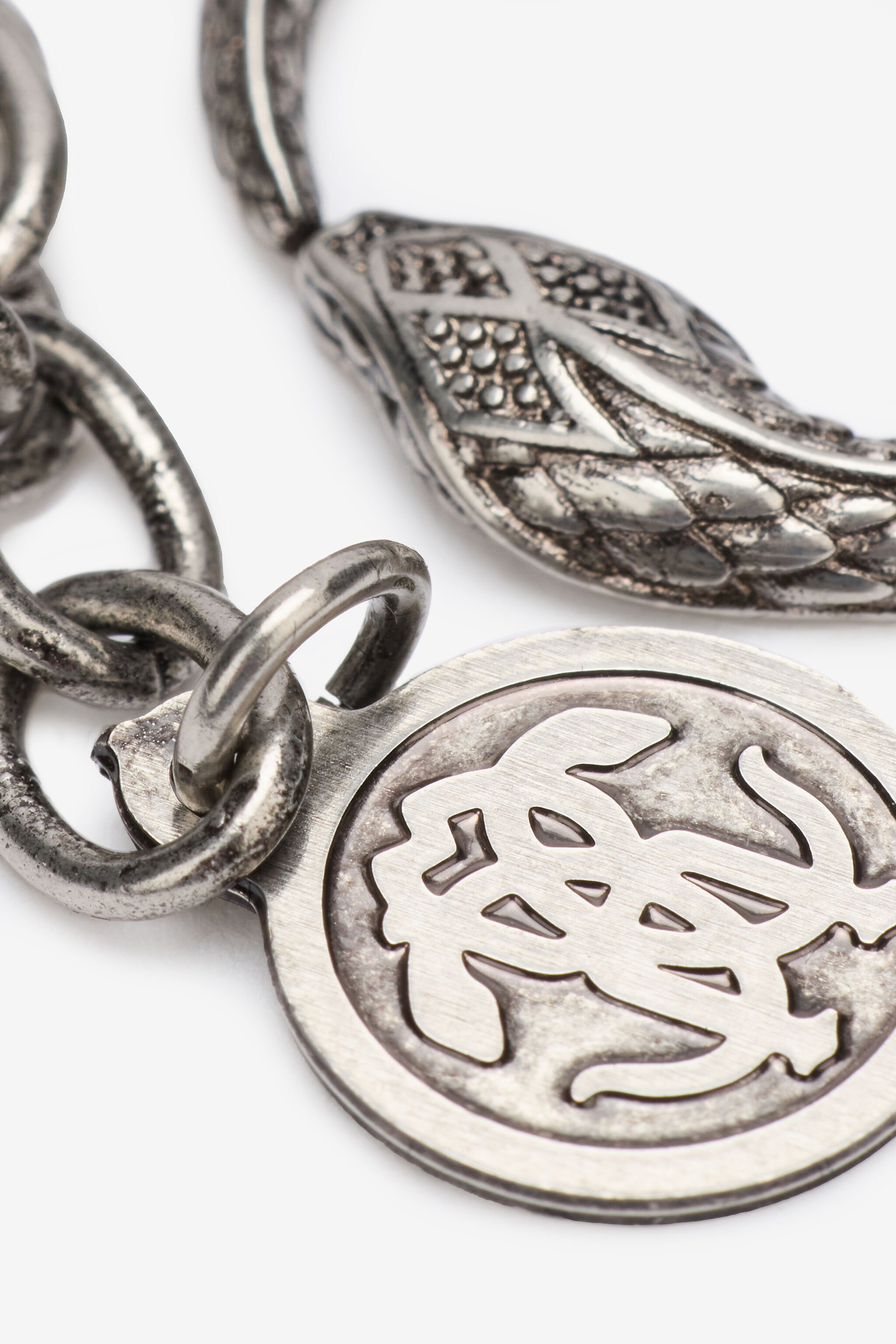 RC Collar De Cadena Con Serpiente Plata URG003-AM258