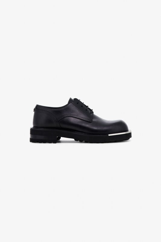 RC Black Laced-Up Shoes With Metal Detail Black TRS026-PZA90