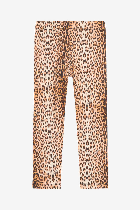 JU Leggings with Jaguar Skin Print NATURAL VJT23C-JFO52