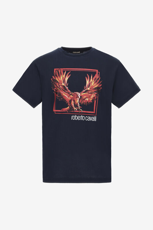 RC T-shirt with Eagle logo and print Dark blue NOT60E-JD060