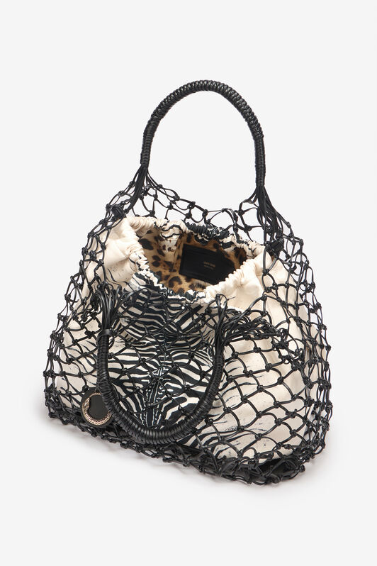 RC Borsa Con Rete E Stampa Mini Zebra Nero/Bianco UKB019-PZE14