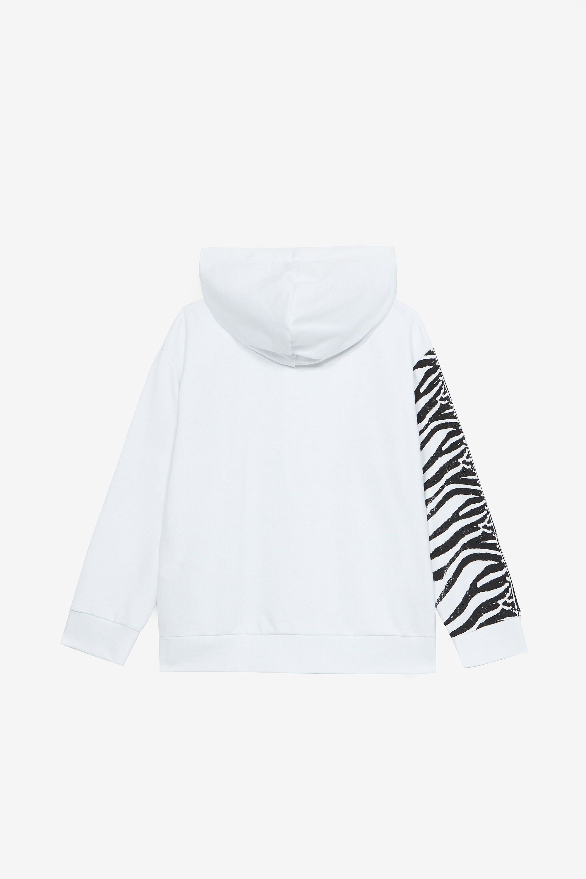 JU Sweatshirt Mit Zebraprint Und Logo Weiß UJT68B-CF050
