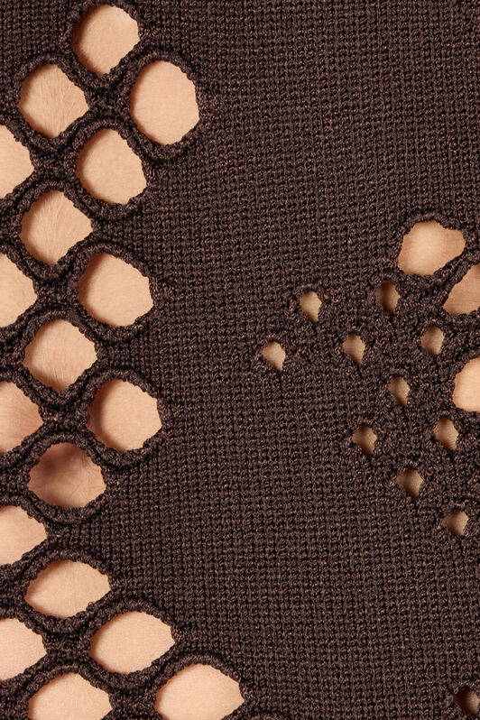 RC Cut-Out Detail Knitted Dress Brown UWM108-MH014