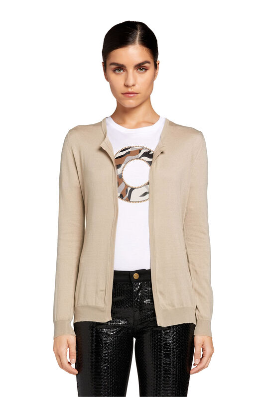 RC Cashmere And Cotton-Blend Open Cardigan Hellbraun ESM654-MG007