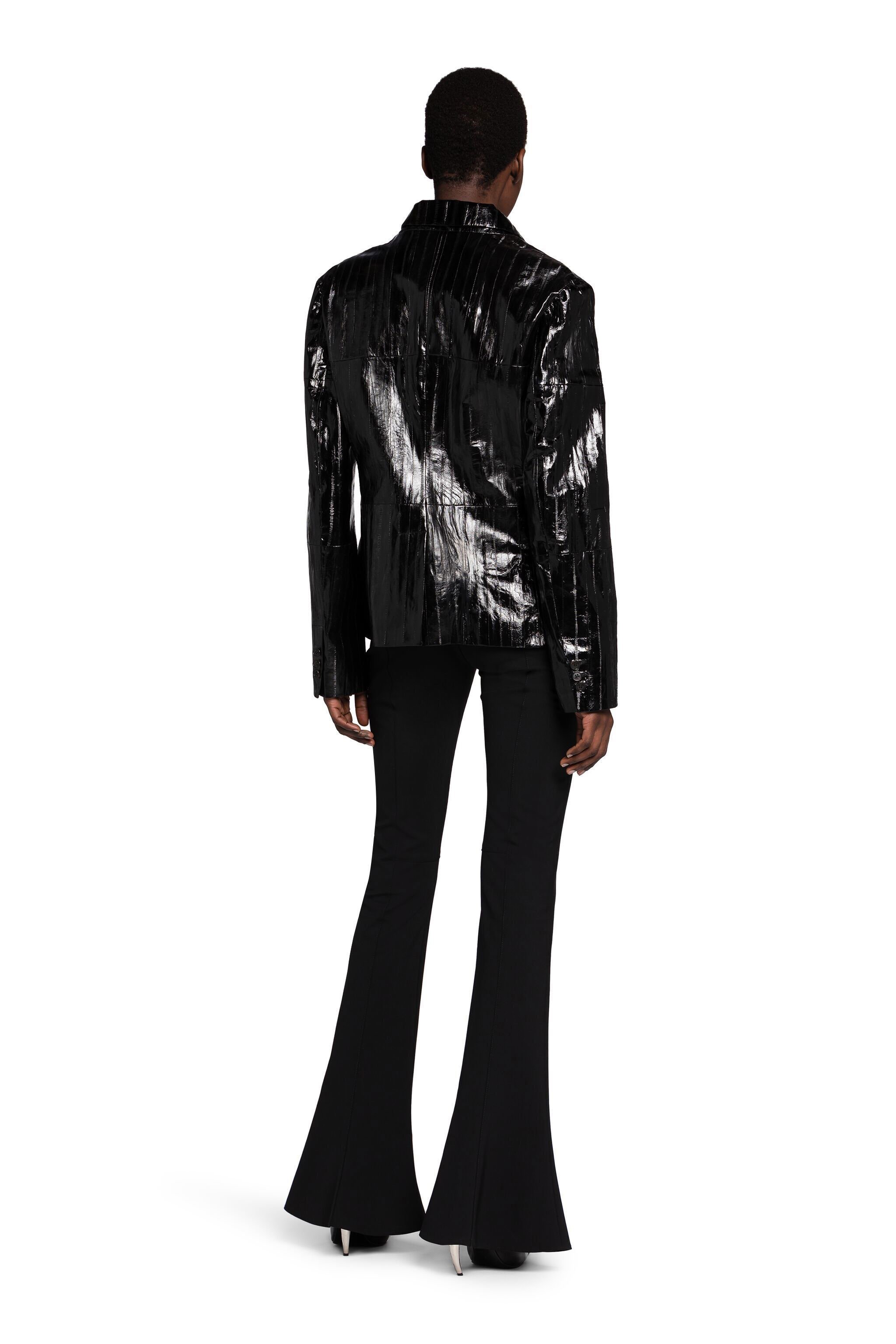 RC Embroidered Coated Blazer Schwarz MQP409-UB089