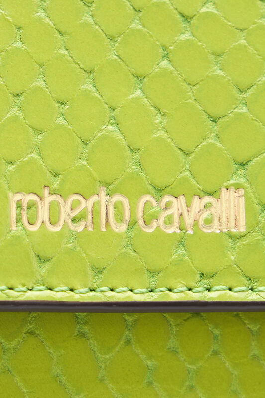 RC Tarjetero efecto serpiente con logotipo Verde claro TKA002-PZV98