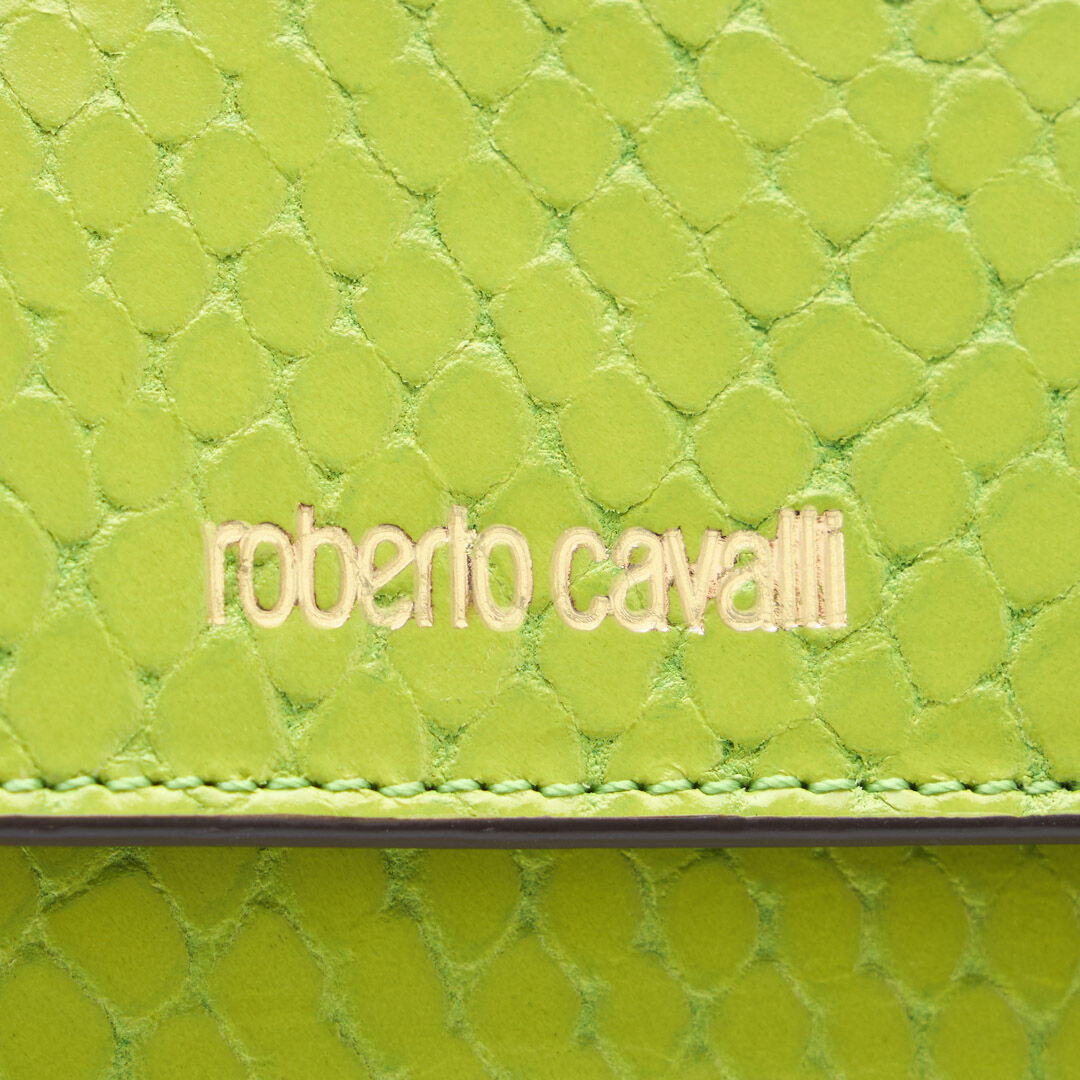 RC Tarjetero efecto serpiente con logotipo Verde claro TKA002-PZV98
