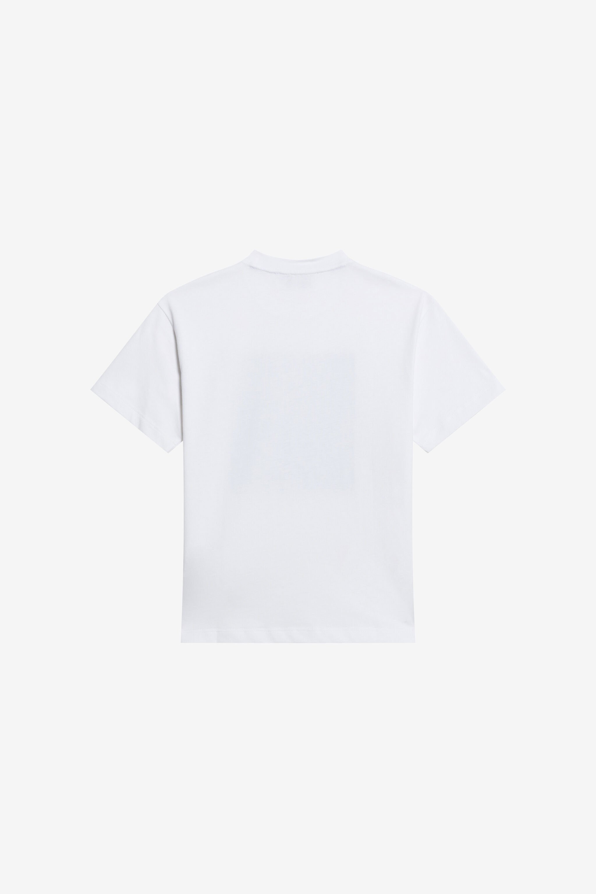 JU White T-shirt With Monogram RC  OPTICAL WHITE WJT61G-JD001