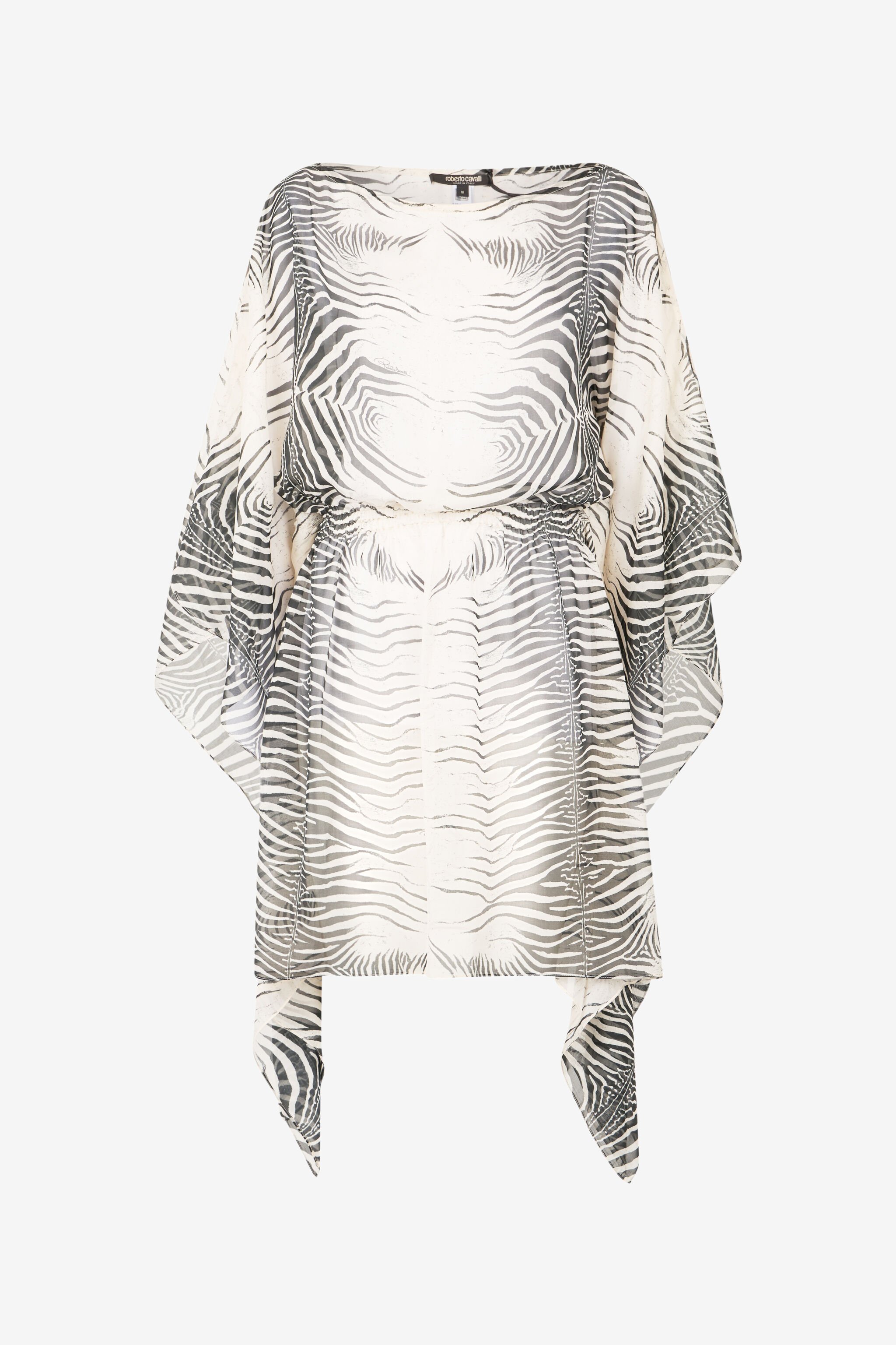RC Zebra-Print Caftan Black/White UKW012-HNN49
