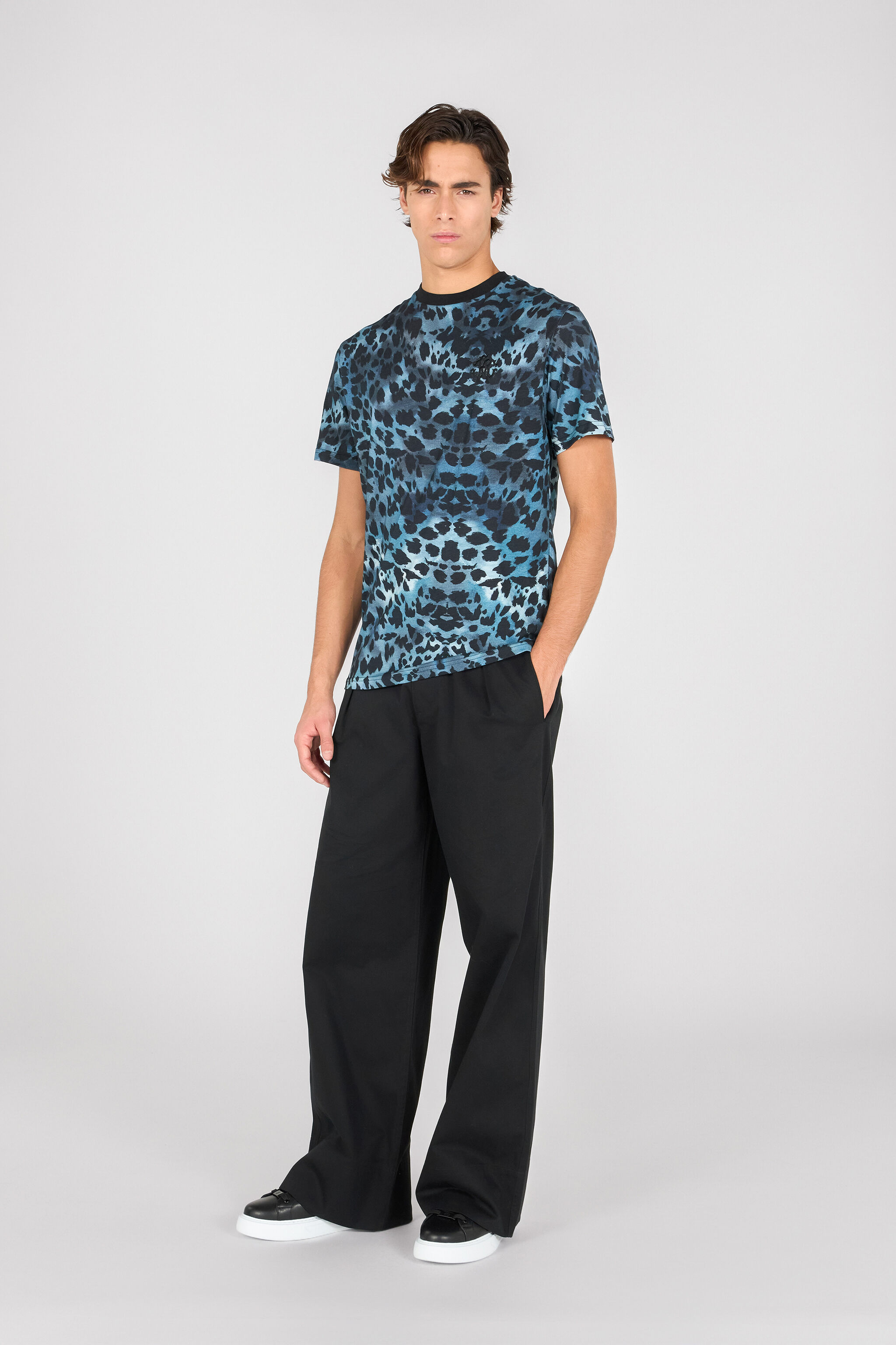 RC Jaguar Skin print T-shirt BLUE OOT60J-JFO63