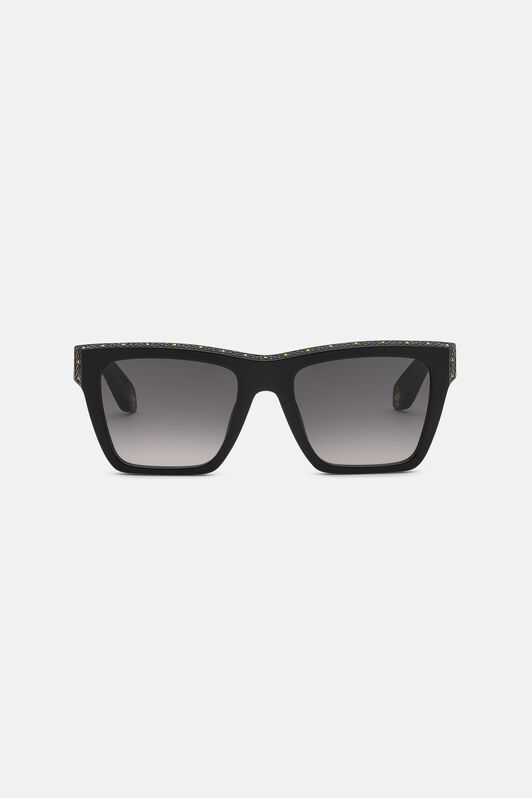 RC Rectangular front shape sunglasses  SHINY BLACK VALD09-ID247