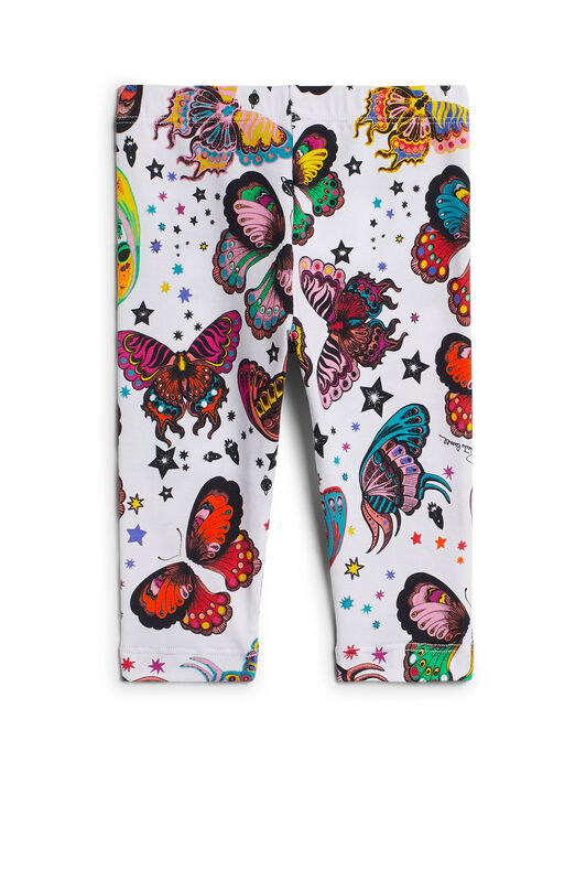 JU Space Butterfly print leggings MILKY/MULTICOLOR IJT229-JFQ86