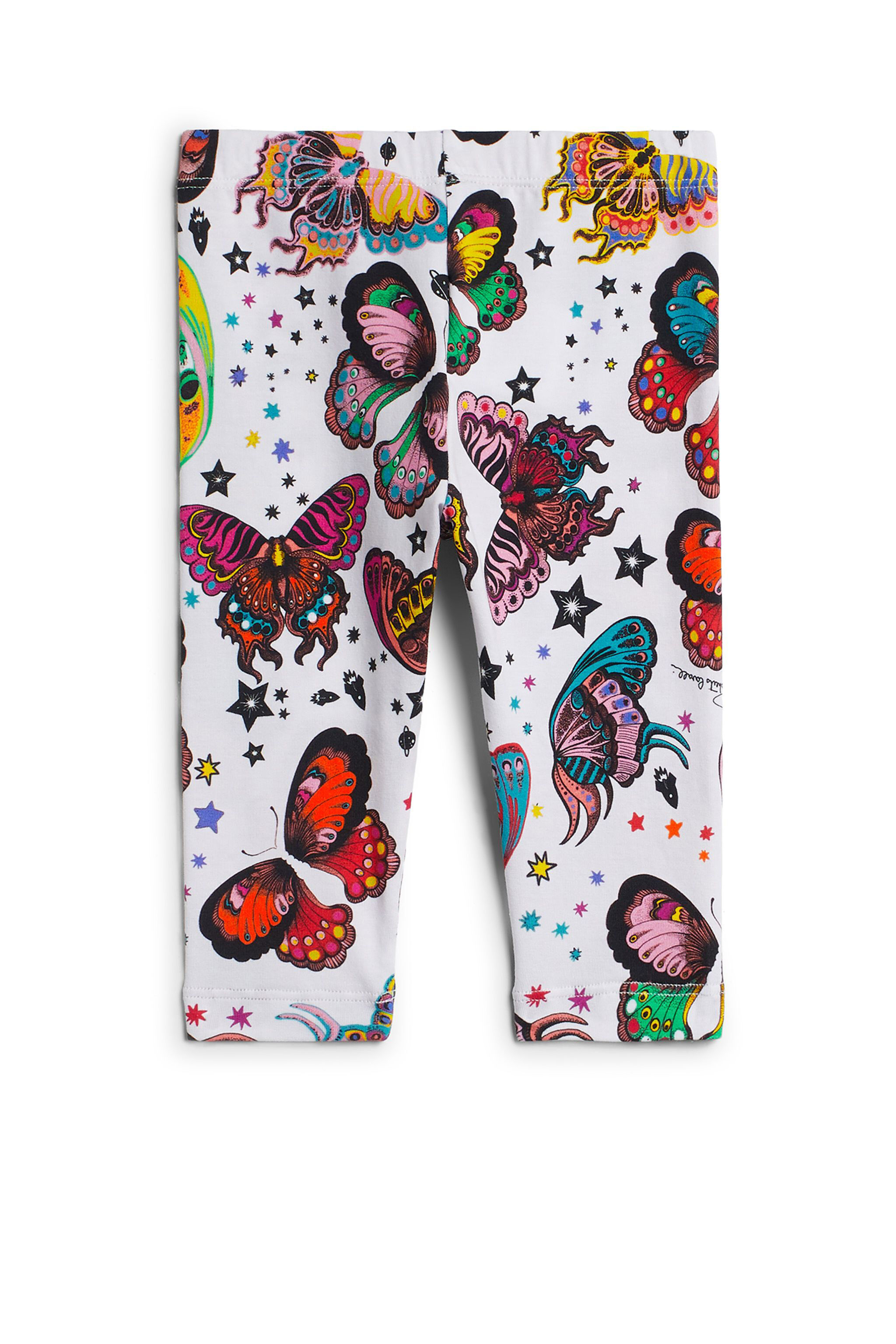JU Space Butterfly print leggings MILKY/MULTICOLOR IJT229-JFQ86