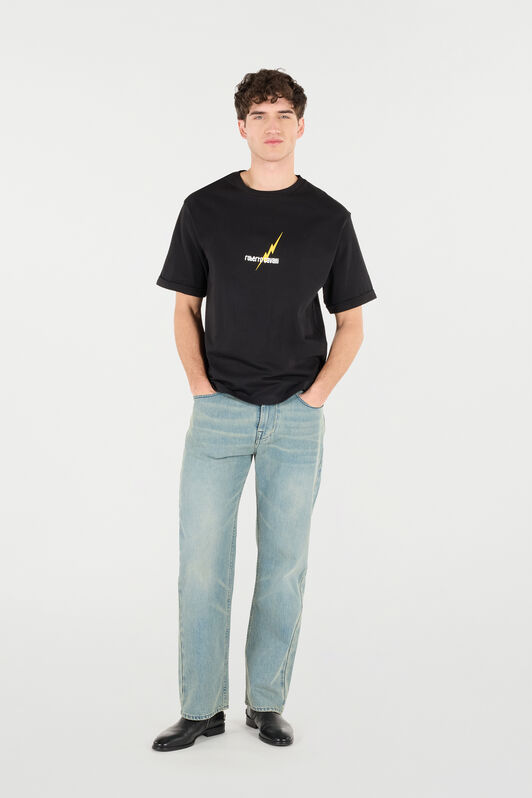 RC T-Shirt With Print And Logo Black POT62B-JD060