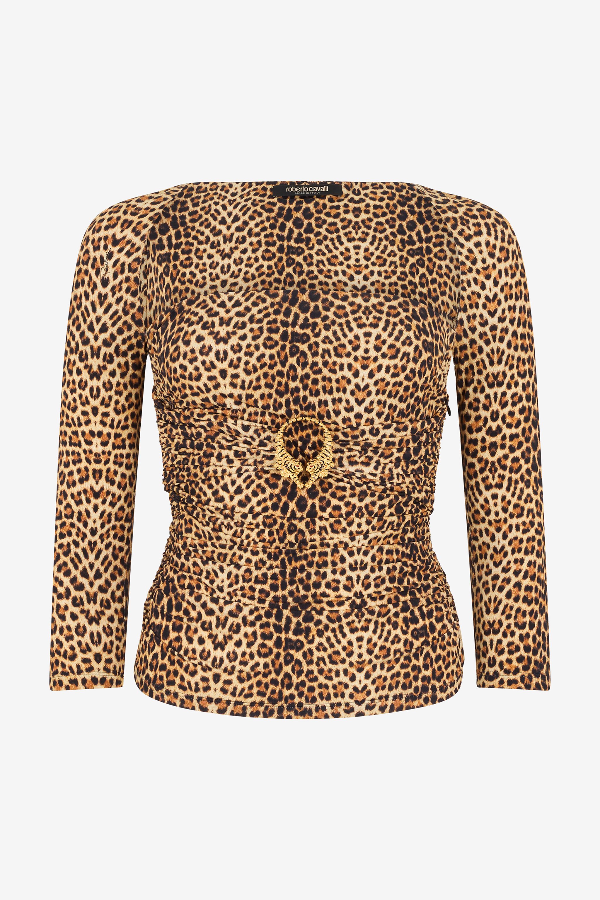 RC Top a Maniche Lunghe con Stampa Baby Jaguar RC Top a Maniche Lunghe con Stampa Baby Jaguar BROWN WQT600-LNR31