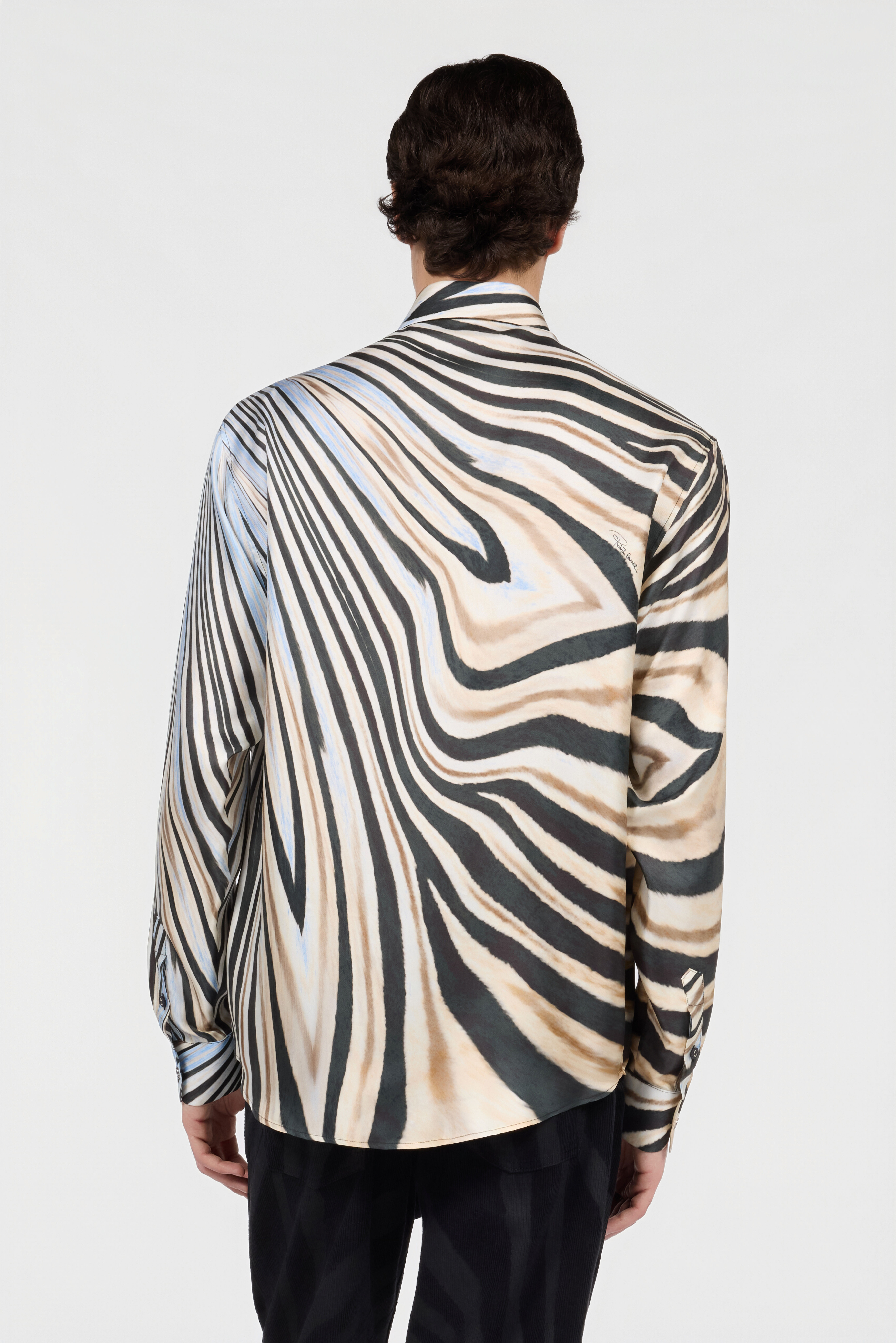 RC Camicia In Seta Con Stampa Zebra RC Camicia In Seta Con Stampa Zebra NATURAL/BLACK XNT712-4QT26
