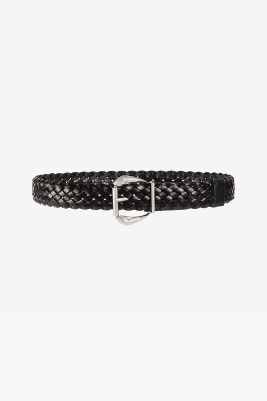 RC Logo-buckle belt Black QRC002-PZ132