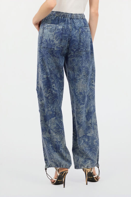 JC Sporthose Mit Blumen-Print Blau UFT085-UF124